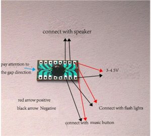 DHY-16 sound effect chip board pinout